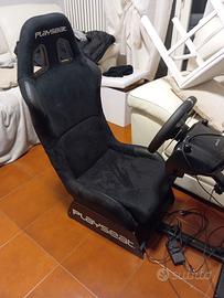 Simulatore di guida playseat+volante Logitech G920