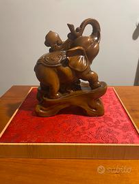 Statua elefante feng shui cinese