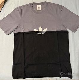 T-Shirt Adidas Nera/Blu Ossido - Slice Box S