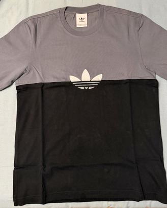 T-Shirt Adidas Nera/Blu Ossido - Slice Box S