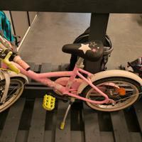 Bicicletta bimba btwin per bambini rosa