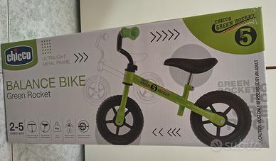 Chicco Green Rocket balance bike, nuova