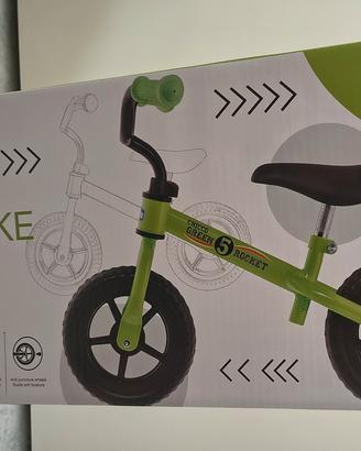 Chicco Green Rocket balance bike, nuova