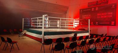 Ring 6x6 regolamentare altezza 1m, muay thai Boxe