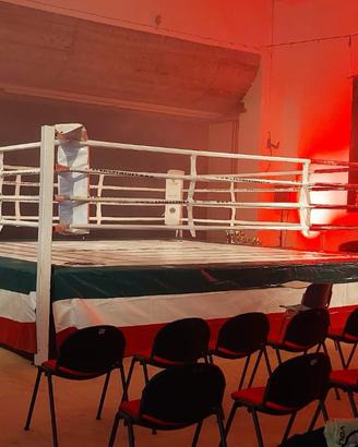 Ring 6x6 regolamentare altezza 1m, muay thai Boxe