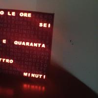 orologio che scrive l'ora 