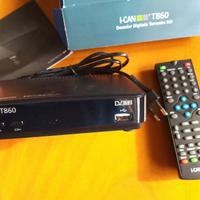 Decoder DVB T2 iCan -MAI USATO 