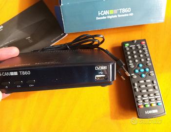 Decoder DVB T2 iCan -MAI USATO 