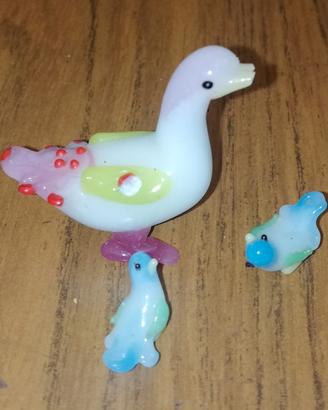 Miniature Uccelli in vetro di Murano