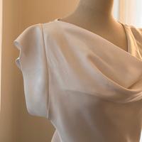 Maglia sottogiacca bianca in raso