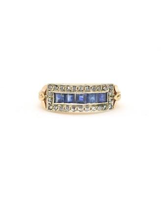 Anello vintage in oro 9KT e argento