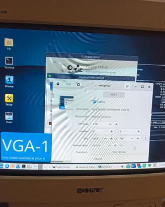 Monitor CRT Sony Trinitron Multiscan 15sx Vintage