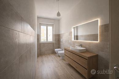 Trilocale ristrutturato con balcone a luna e sole