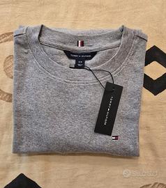 Maglietta Tommy Hilfiger grigia nuova TG S donna