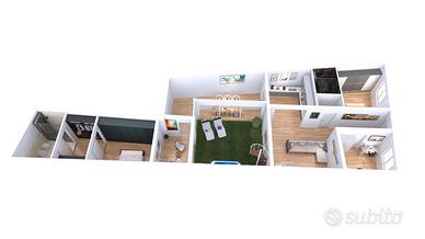 Indipendente di 120 mq su unico livello