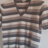 Maglia a righe, cachemire merino, Andrea Maré 