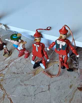 Pinocchio di Collodi in varie versioni vintage