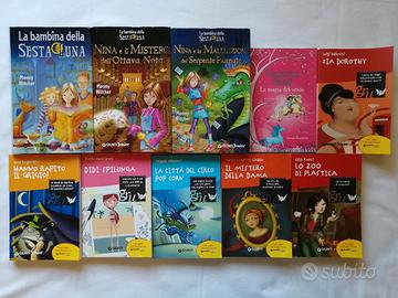 10 libri ragazzi Giunti junior coll. GRU e altri