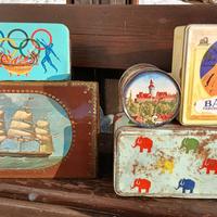 Scatole latta vintage Bertolini Ambrosoli