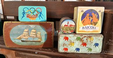 Scatole latta vintage Bertolini Ambrosoli