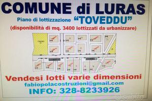 Lotti edificabili Luras