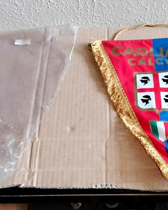 Gagliardetto Vintage Da Collezione Cagliari Calcio