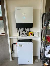 Kit 10kw fotovoltaico inverter 6kw litio accumulo