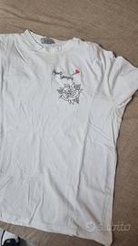 t shirt ricamata a mano