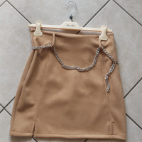 Gonna finto scamosciato