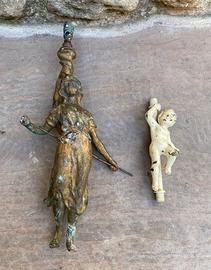 Coppia fregi impero per bajour lampada lume