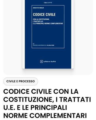Codice civile anno 2026 Linea blu