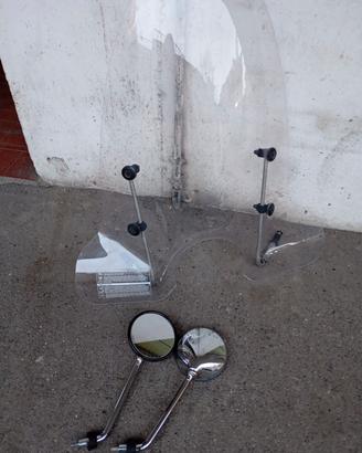 Parabrezza e specchietti vespa 2007