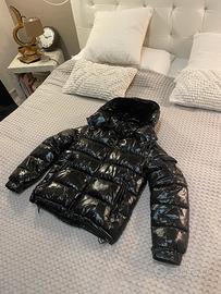 Puffer Moncl nero lucido