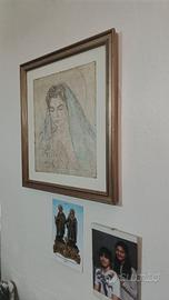 quadro madonna con velo