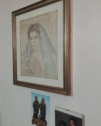 quadro madonna con velo