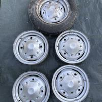5 cerchi per Fiat 126 d'epoca