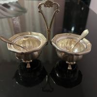 Sale e pepe antico in argento