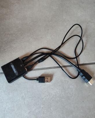 Adattatore HDMI to VGA con audio