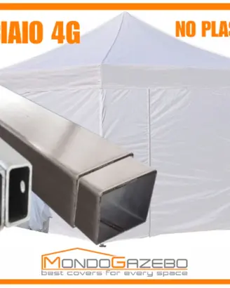 3X3 Gazebo acciaio pieghevole mercatini fiera NUOV