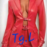 Giacca in ecopelle nuova mis. L