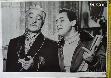 Lotto 4 stampe vintage Icone cinema italiano Totò,