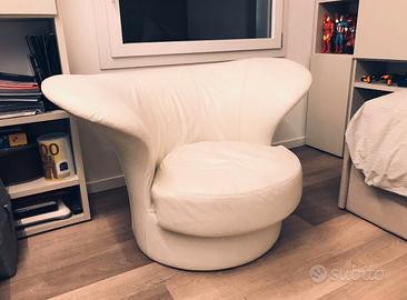 FLOUpoltrona/sofàModMARILYNpelleALTOdesignBELLINI