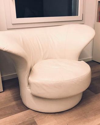 FLOUpoltrona/sofàModMARILYNpelleALTOdesignBELLINI