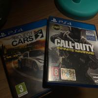 2 giochi PS4 (call of duty)   (project cars)