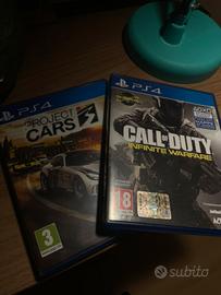 2 giochi PS4 (call of duty)   (project cars)