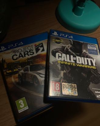 2 giochi PS4 (call of duty)   (project cars)