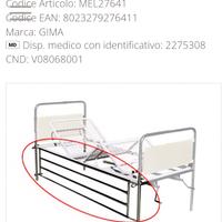 Letto con Kit sponde ribaltabili