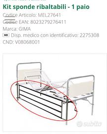 Letto con Kit sponde ribaltabili