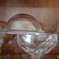 Coppe per gelato o macedonia in vetro Vintage