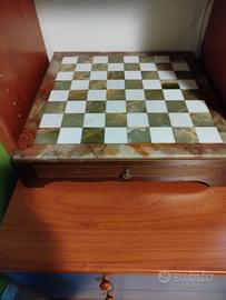 Scacchi vintage in marmo collezione 